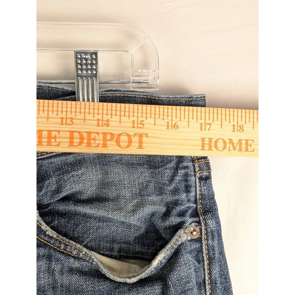 Simon Miller Slim Fit Jeans Mens 34 Blue Medium Wash Whiskered Made in USA
